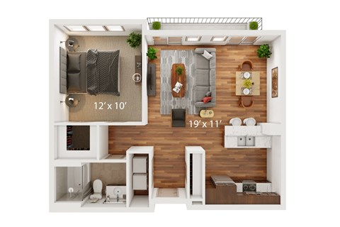 The Porter Brewers Hill C Floor Plan
